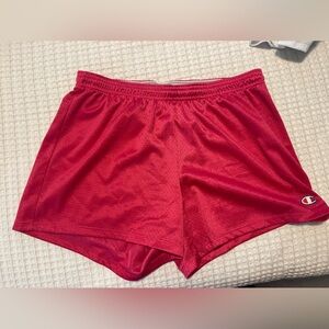 Pink champion, athletic shorts